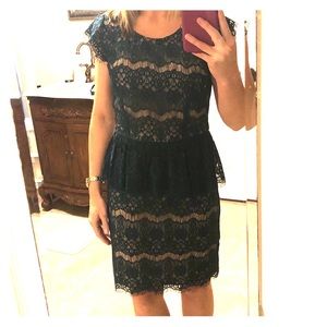 Maeve for Anthropologie lace peplum dress